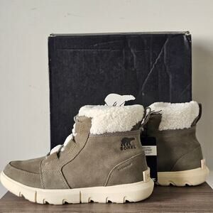 Sorel Women's Explorer Next Carnival WP Size 8 Stone Green  #2058891 NEW